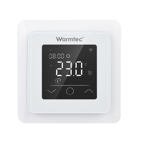 Warmtec ZTS Wi-Fi, IP21,biały, podtynkowy programowalny czujnik powietrzny i podłogowy