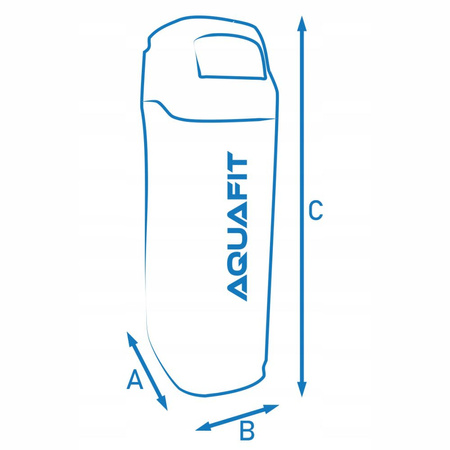 AquaFit Active 32 biało-niebieski zestaw startowy 3/4"