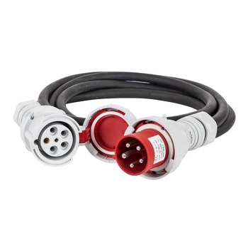 Przewód, przedłużacz siłowy 1m 63A/5P 5x10mm²