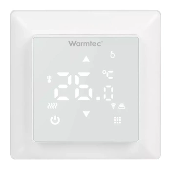 Warmtec WRT31W-B Wi-Fi biały, podtynkowy programowalny czujnik powietrzny i podłogowy