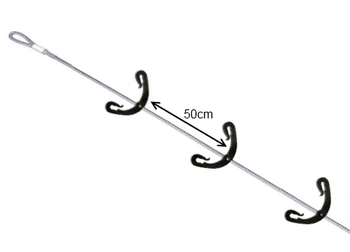 Linka 20m ze stali nierdzewnej z uchwytami do rur spustowych)