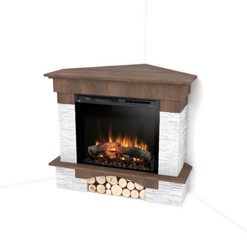 Warmtec Porto narożny wkład Dimplex 28" XHD Optiflame - orzech