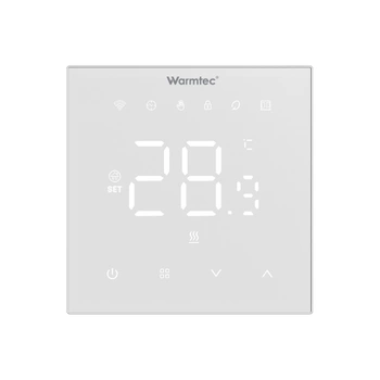 Warmtec XRT01 Wi-Fi biały, podtynkowy programowalny czujnik powietrzny i podłogowy